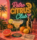 Retro Citrus Club diamond painting kit artwork